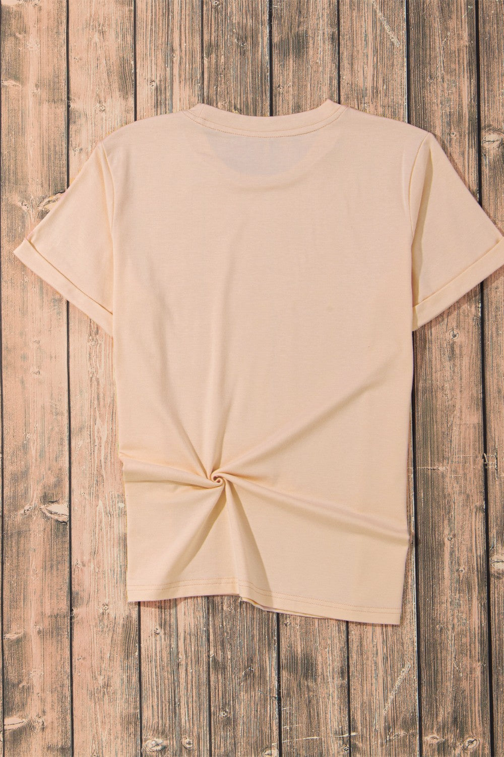 Pumpkin Round Neck Short Sleeve T-Shirt