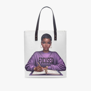 Focused Regular PU Leather Tote Bag