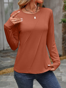 Round Neck Long Sleeve T-Shirt