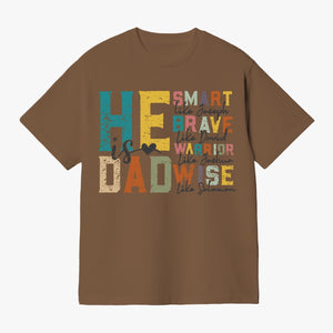 He is DAD distressed Unisex Garment-Dyed T-shirt