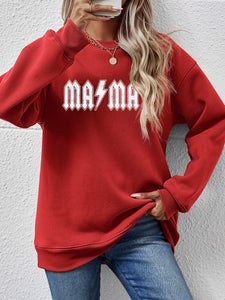 Letter Graphic Dropped Shoulder Sweatshirt