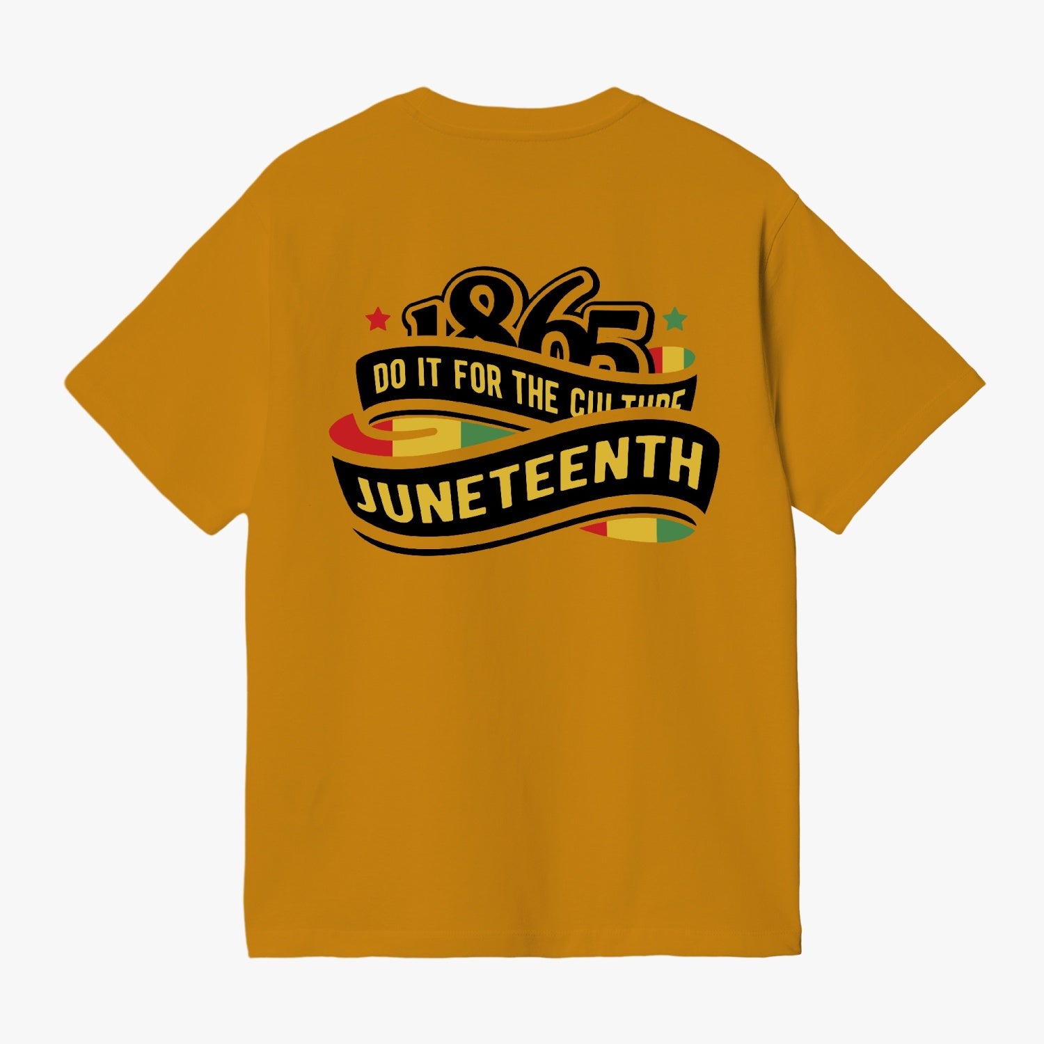 Front and Back Juneteenth Unisex Garment-Dyed T-shirt