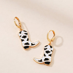 Western Cowboy Boots Earrings