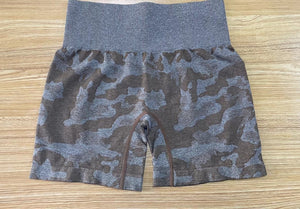 Camo Jacquard Fitness Shorts Camo