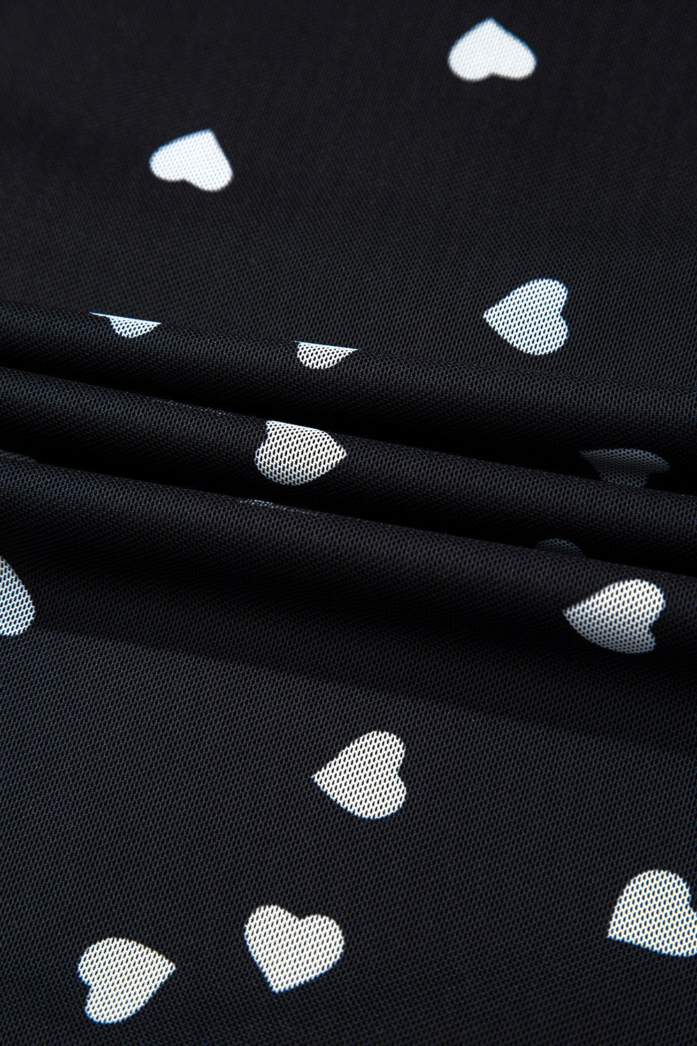 Heart Square Neck Long Sleeve Bodysuit Trendsi