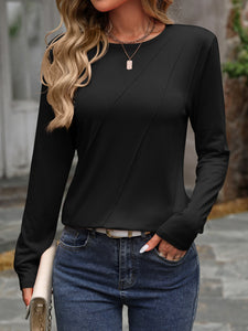 Round Neck Long Sleeve T-Shirt