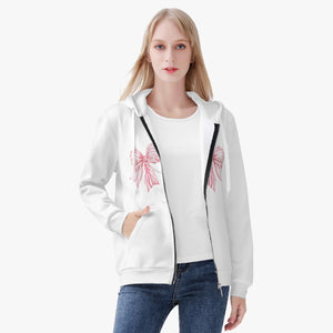 Coquette Cowgirl Full Zip Up Hoodie