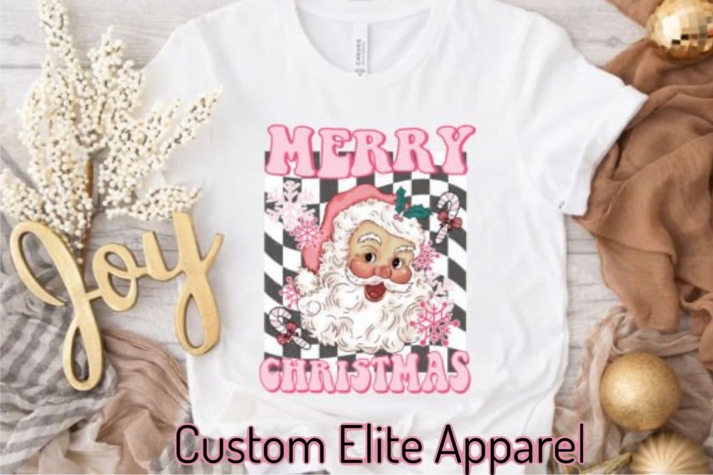 Pink Santa T-shirt