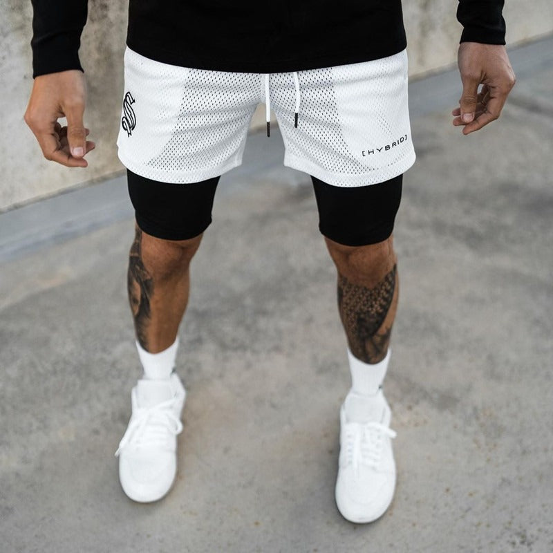 Trendy Sports Double Layer Shorts For Men