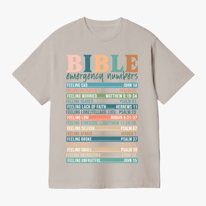 Bible Emergency Numbers T-shirt