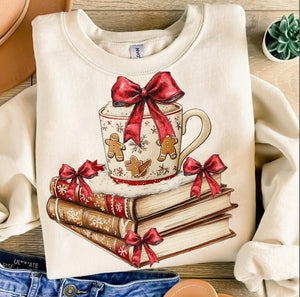 Cozy Christmas Reading Sweatshirt