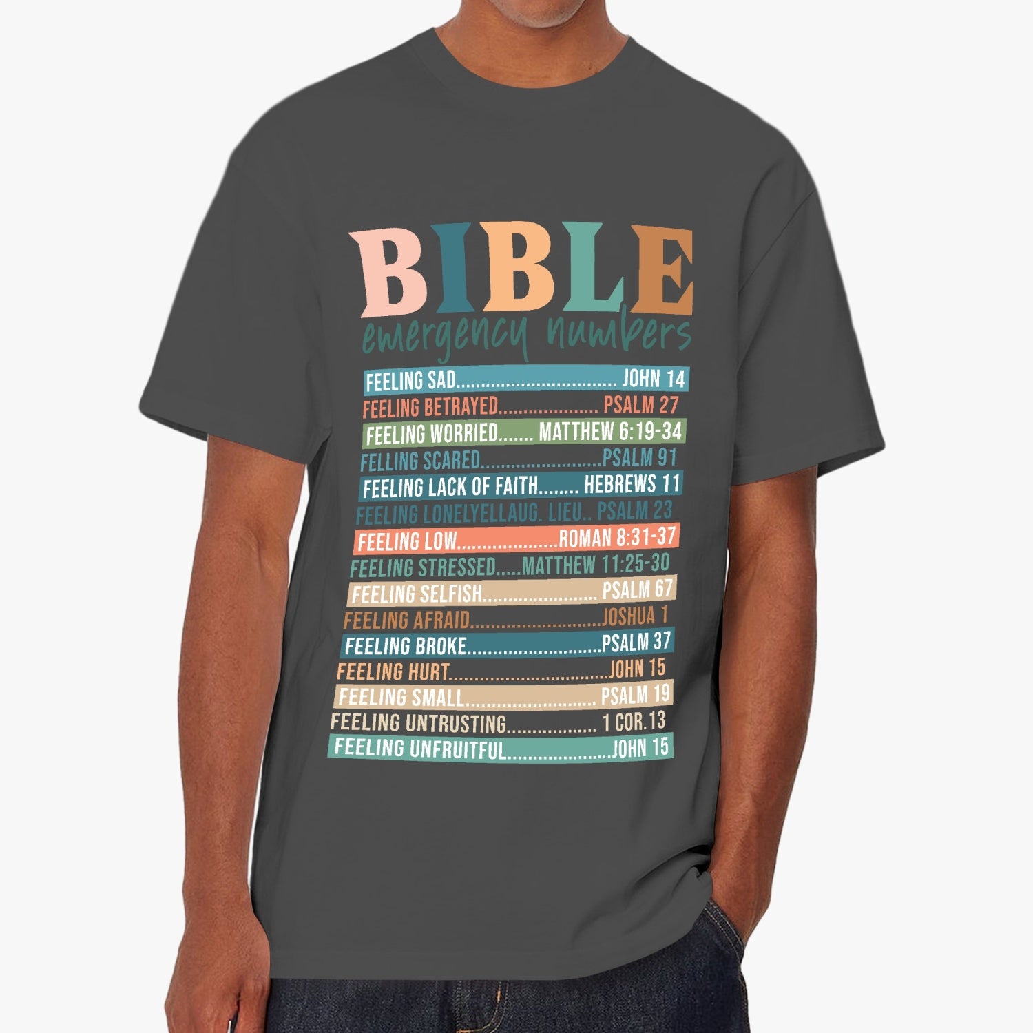 Bible Emergency Numbers T-shirt