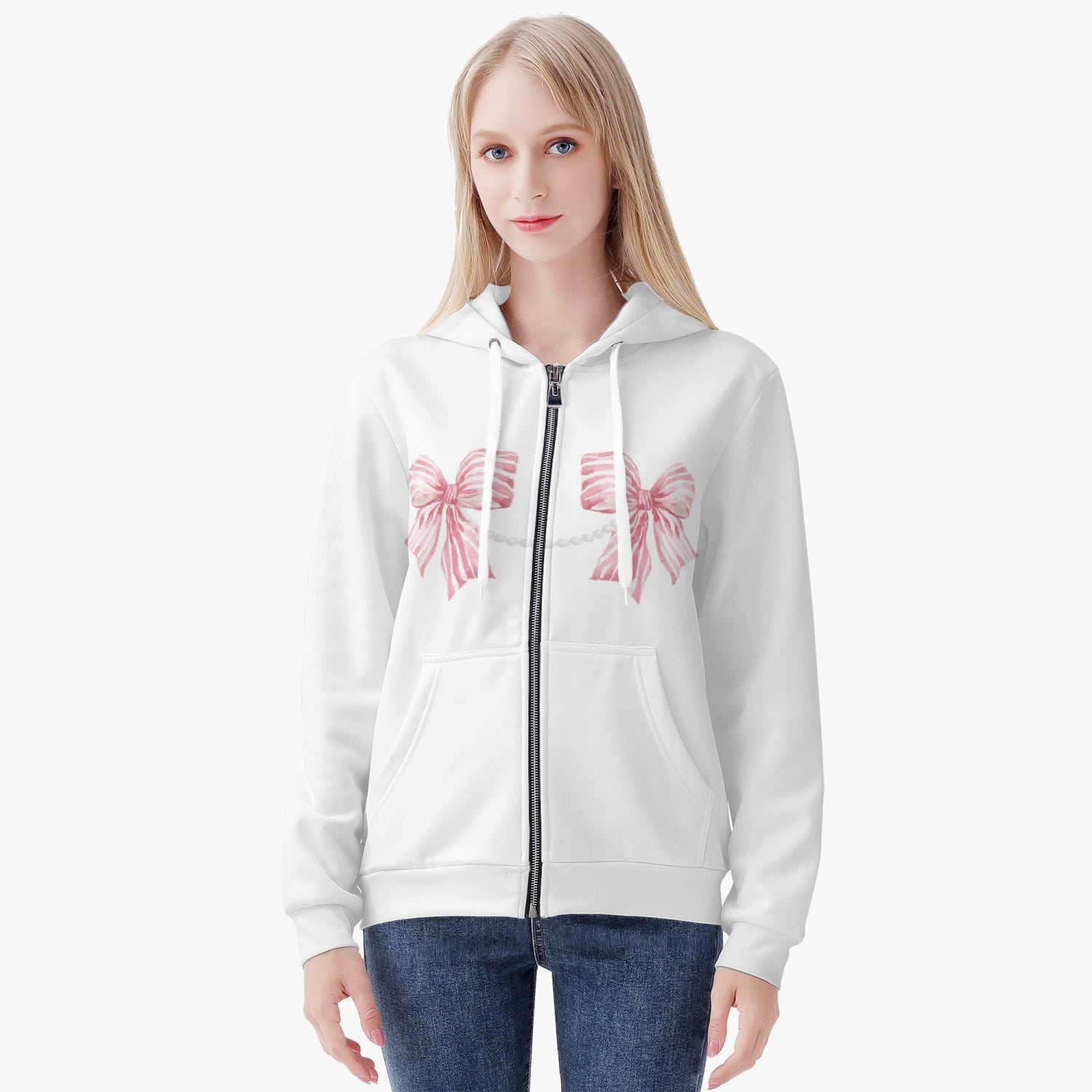 Coquette Cowgirl Full Zip Up Hoodie