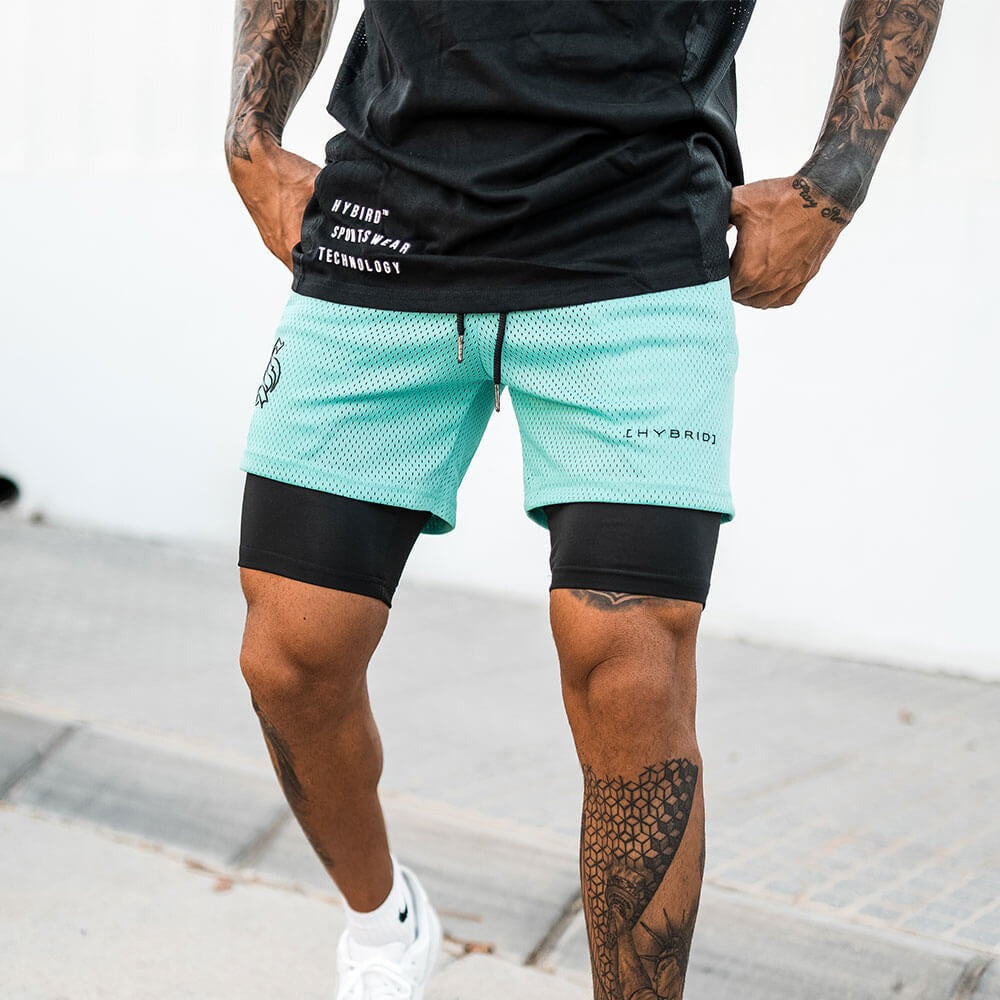 Trendy Sports Double Layer Shorts For Men