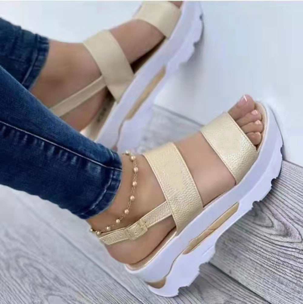 Thick Bottom Wedge Sandals