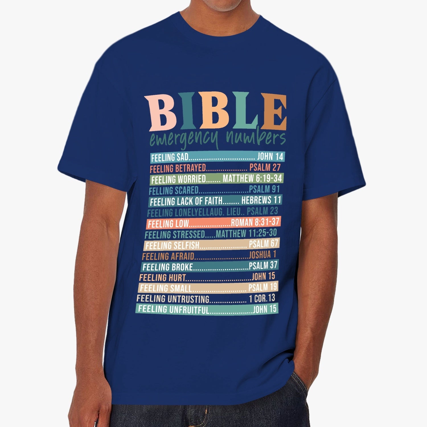 Bible Emergency Numbers T-shirt