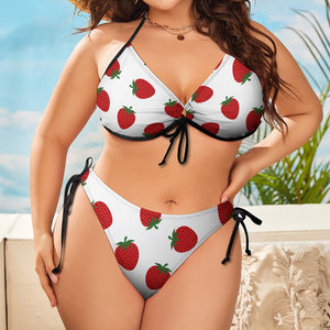 Plus Size Strawberry Bikini Swimsuit