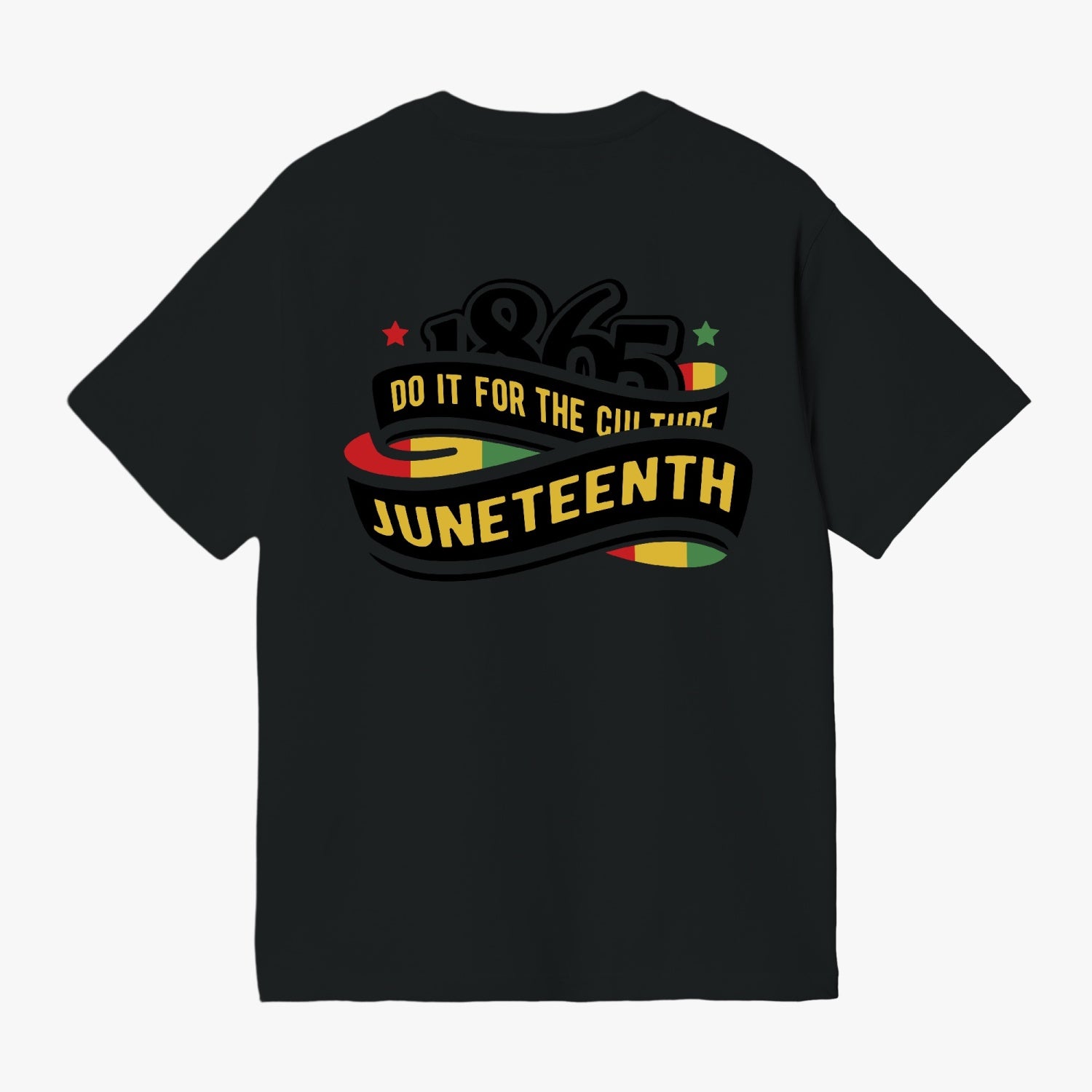 Front and Back Juneteenth Unisex Garment-Dyed T-shirt