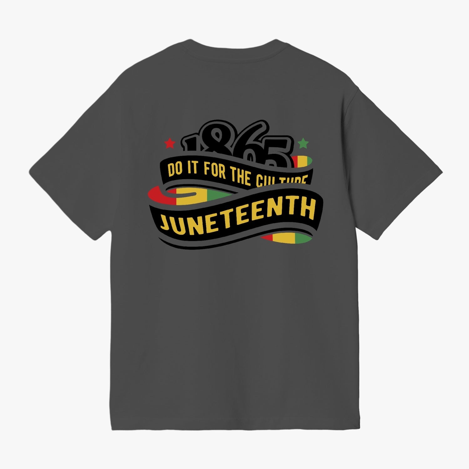 Front and Back Juneteenth Unisex Garment-Dyed T-shirt