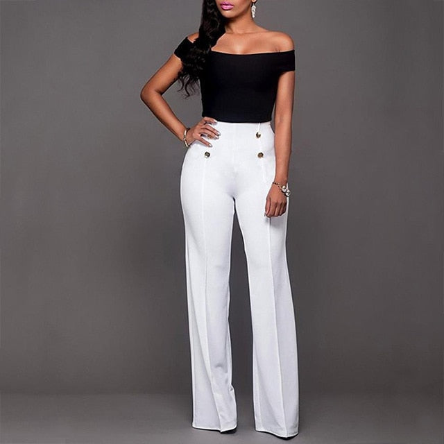 Wide Leg High Waist Women Pants