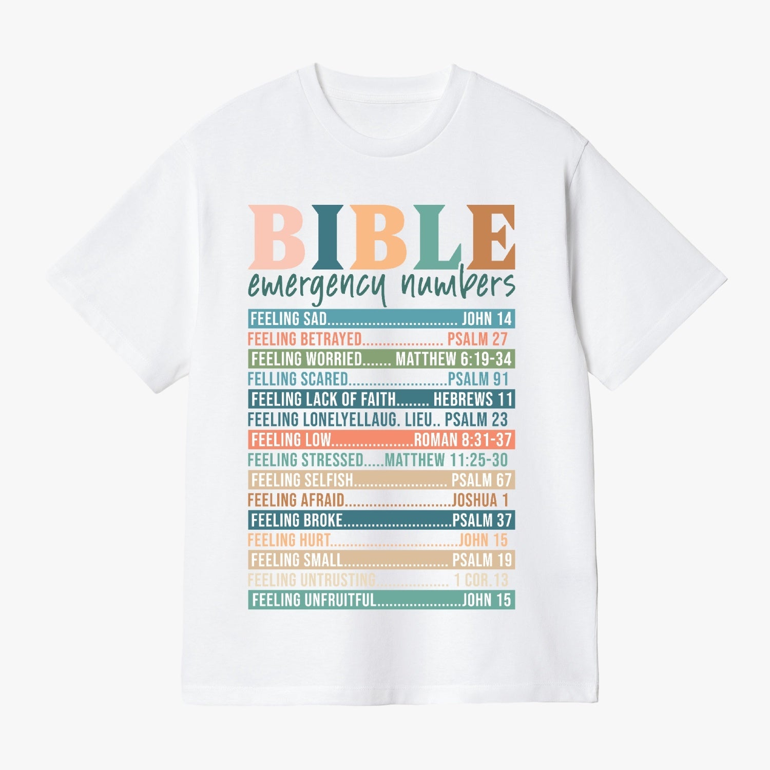 Bible Emergency Numbers T-shirt