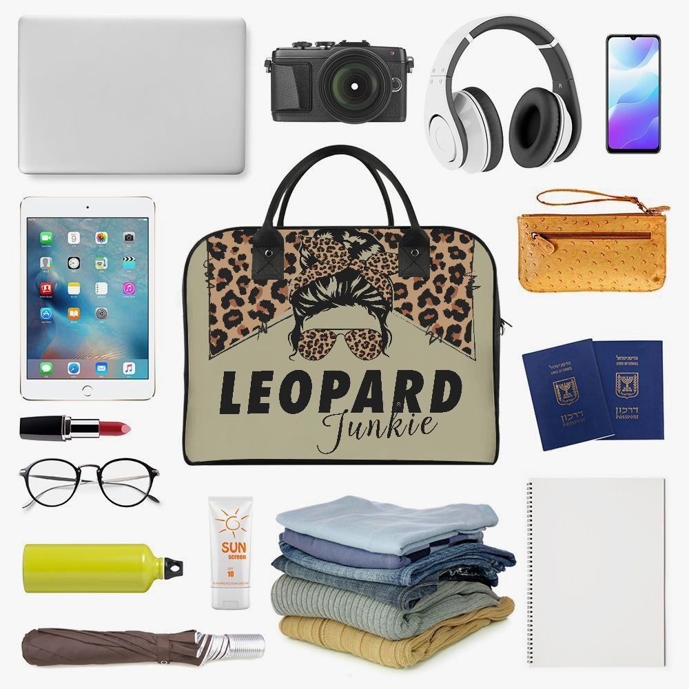 Leopard Junkie Large Travel Handbag