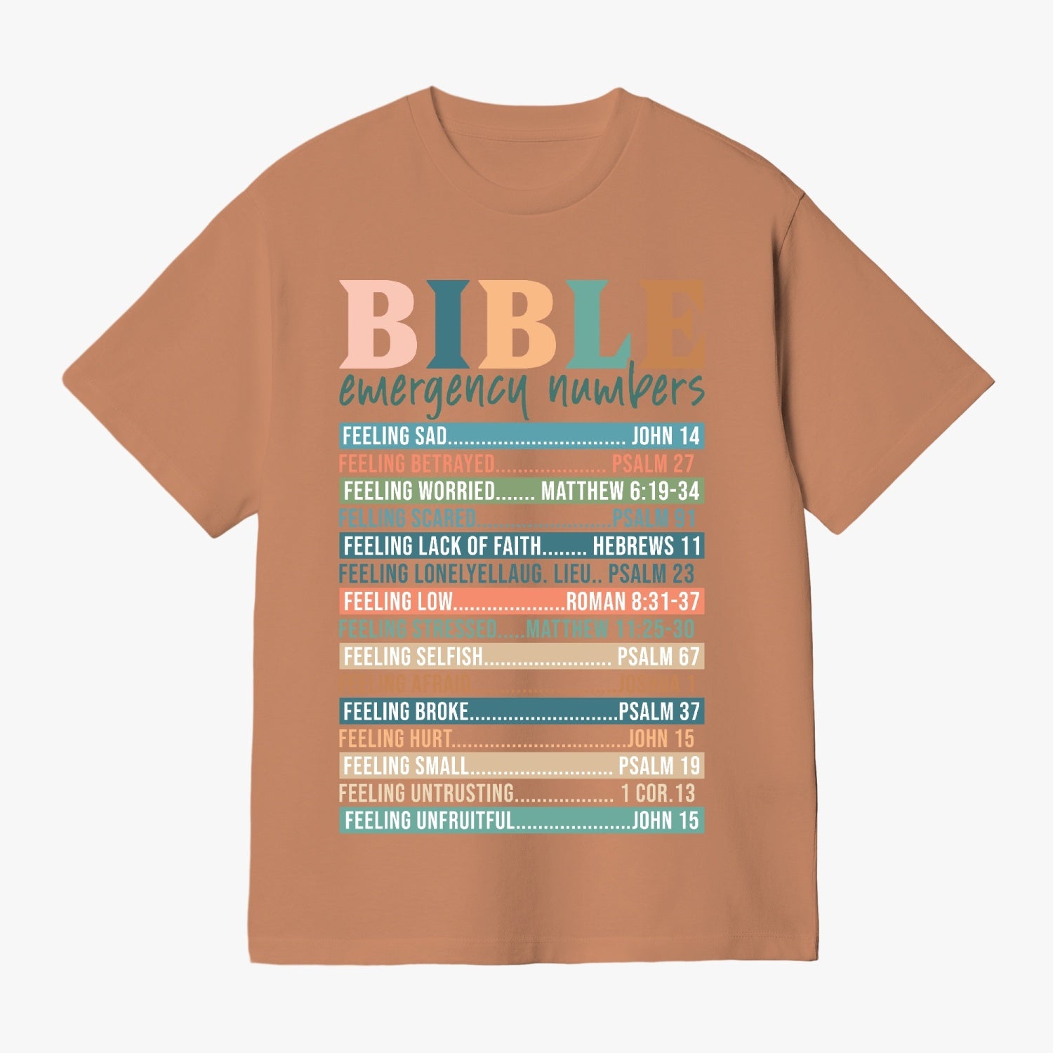 Bible Emergency Numbers T-shirt