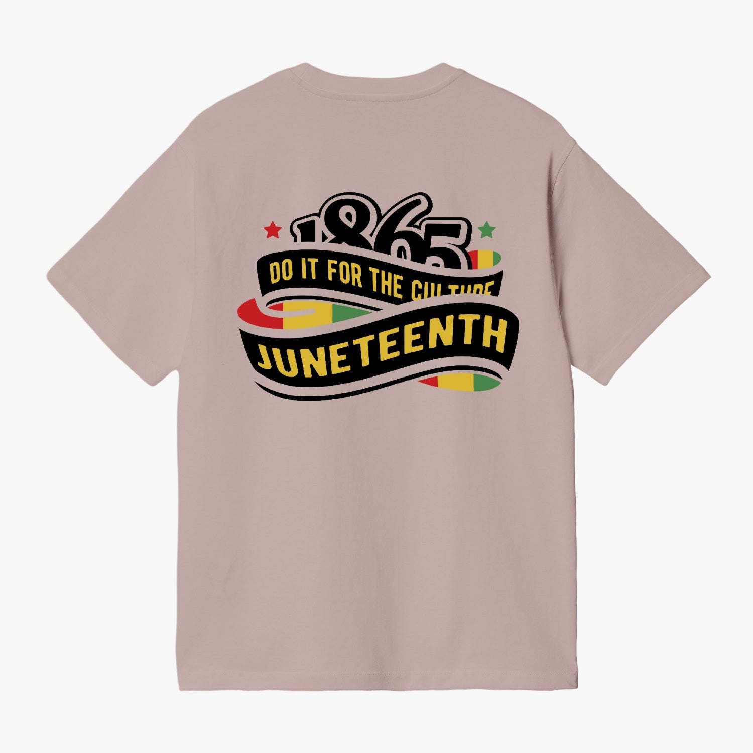 Front and Back Juneteenth Unisex Garment-Dyed T-shirt