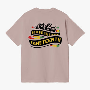 Front and Back Juneteenth Unisex Garment-Dyed T-shirt