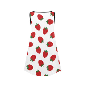 Adorable Strawberry Girls' Sleeveless Dress