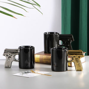 Gold, black or Silver Pistol Cup "Name can be added"
