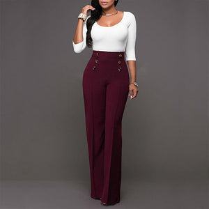 Wide Leg High Waist Women Pants