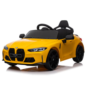 Yellow BMW M4 12v Kids ride on toy car 2.4G W/Parents Remote Control Three speed adjustable