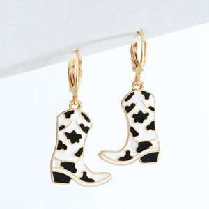 Western Cowboy Boots Earrings