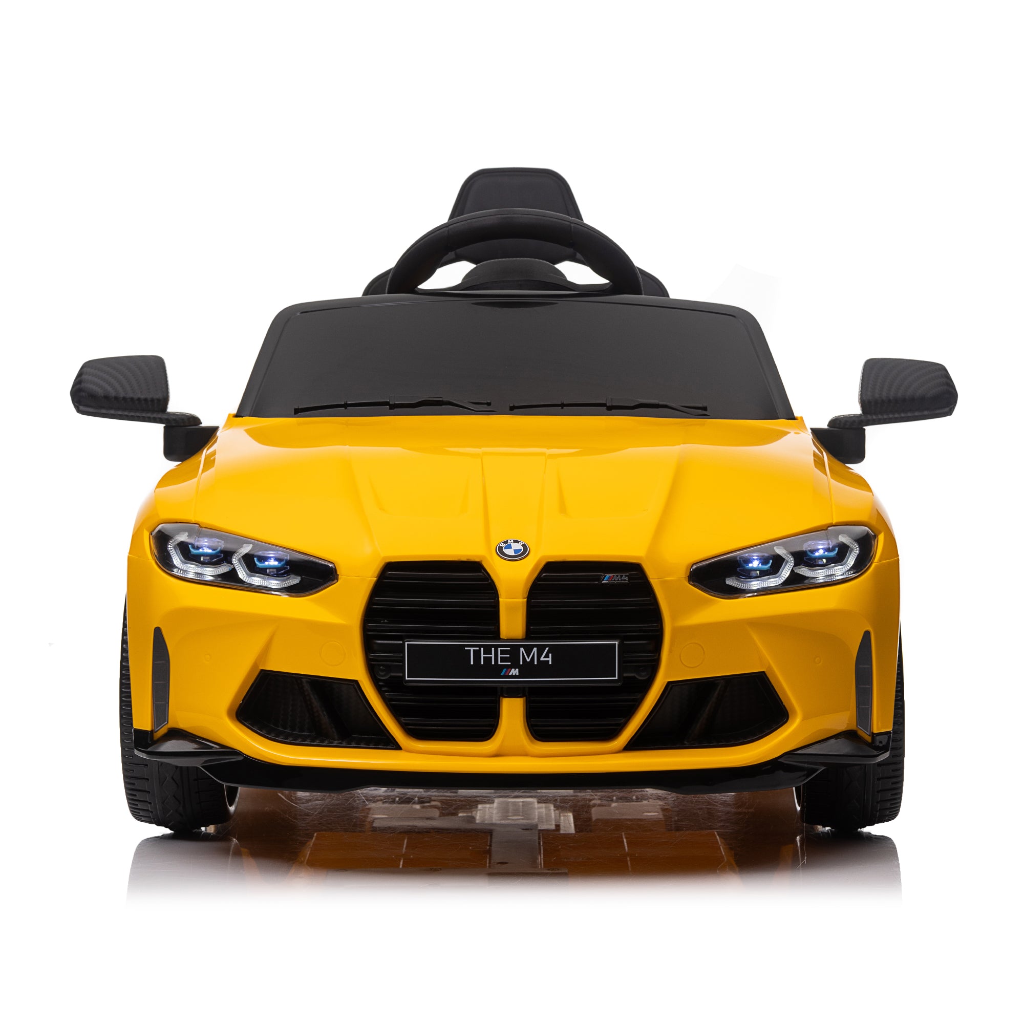 Yellow BMW M4 12v Kids ride on toy car 2.4G W/Parents Remote Control Three speed adjustable