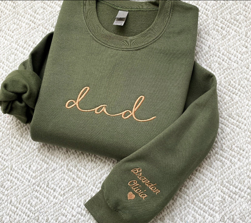 DAD embroidered sweat shirt
