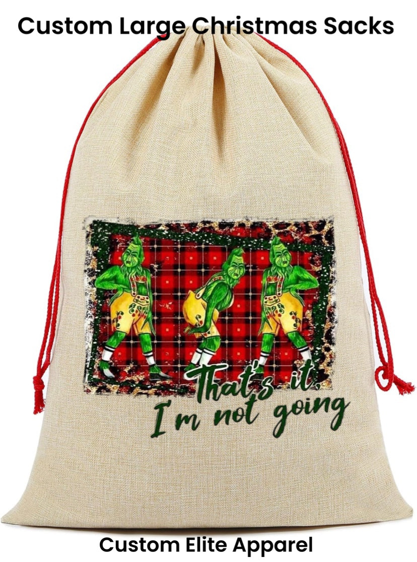 Custom Large Christmas Sacks