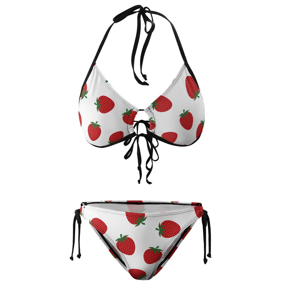 Plus Size Strawberry Bikini Swimsuit