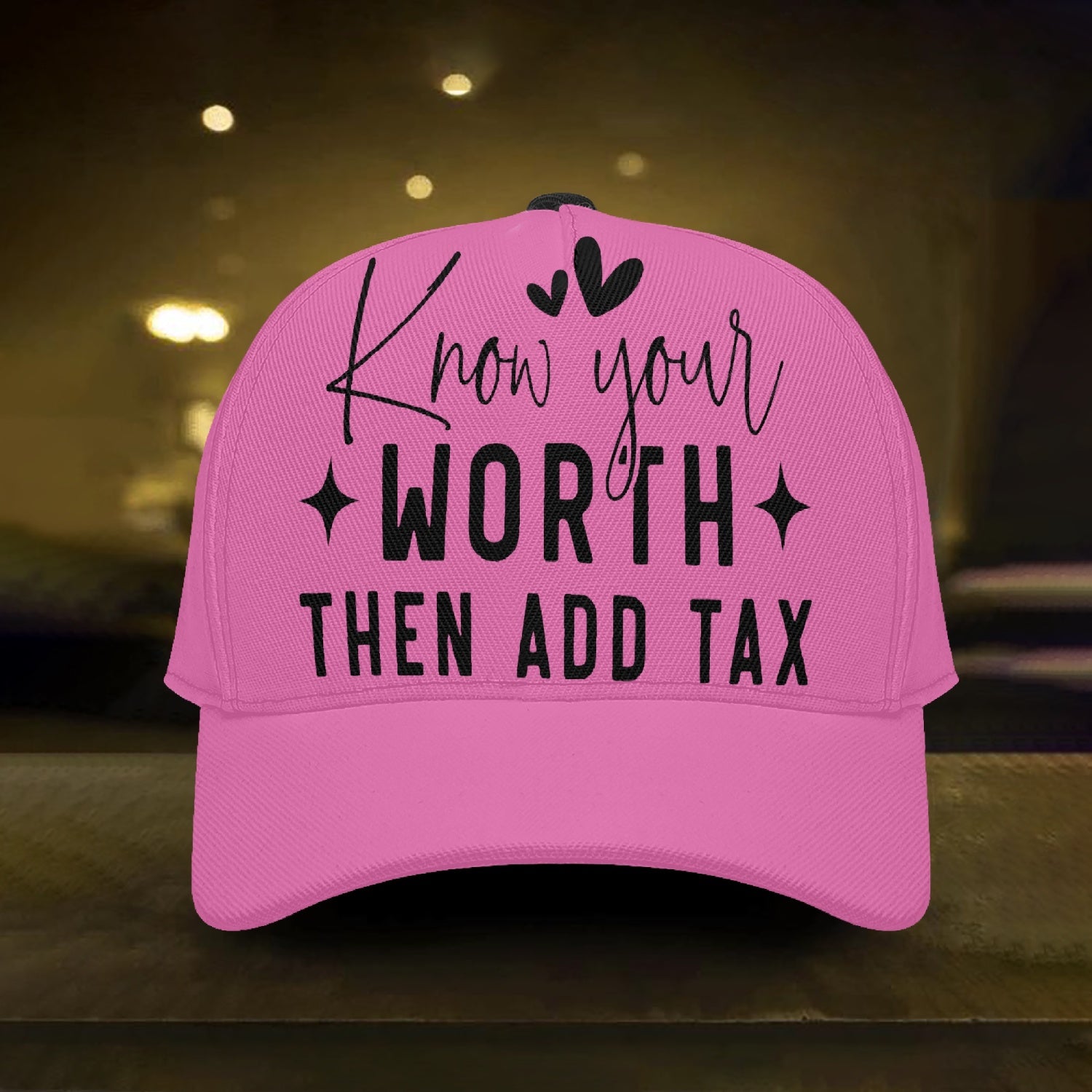 Know your worth Baseball Caps