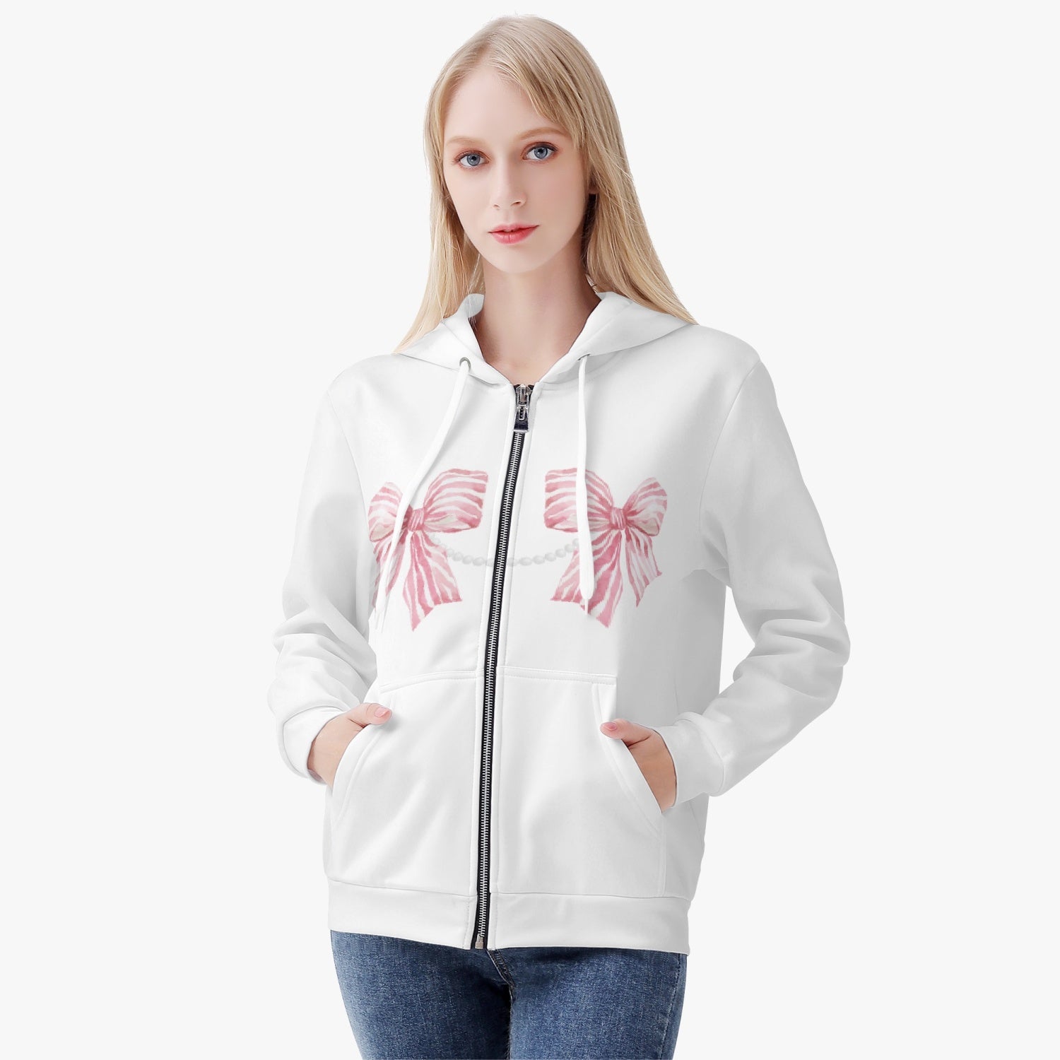 Coquette Cowgirl Full Zip Up Hoodie