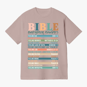 Bible Emergency Numbers T-shirt