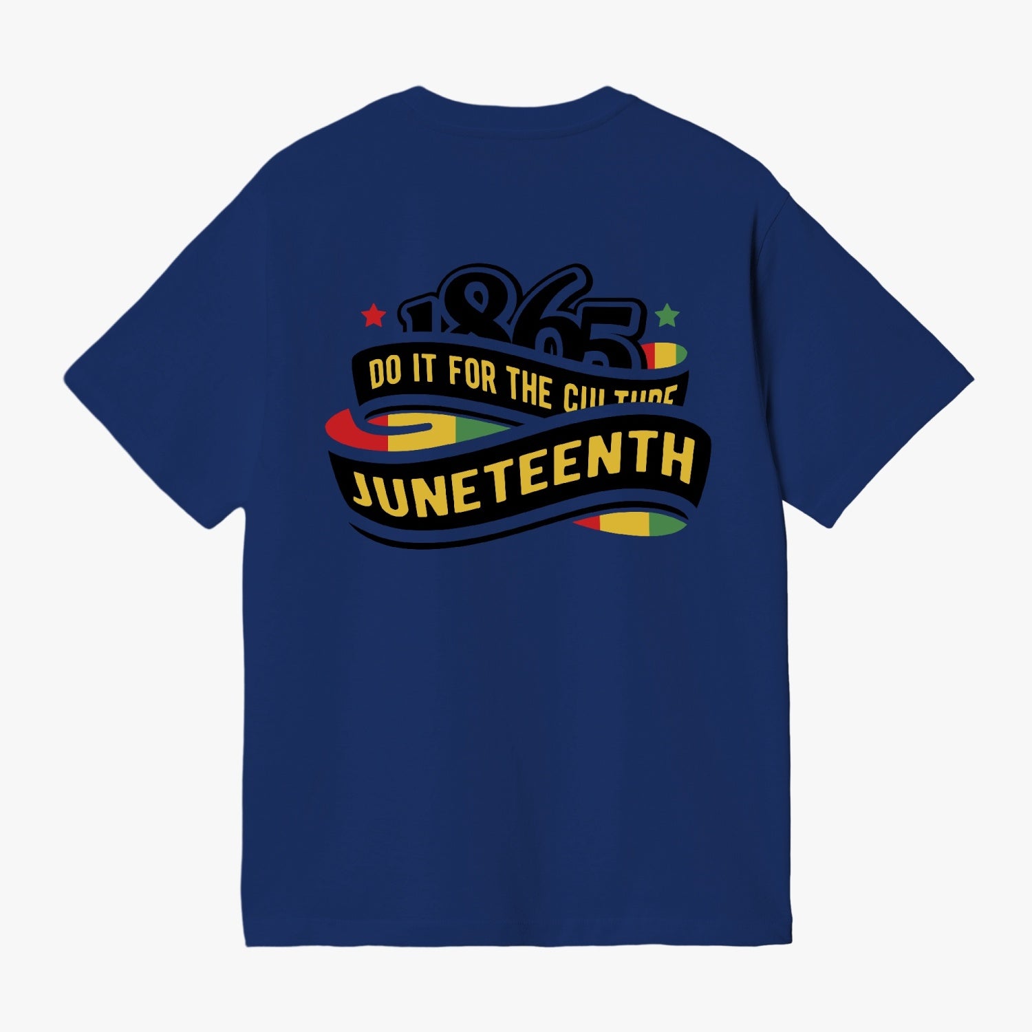 Front and Back Juneteenth Unisex Garment-Dyed T-shirt