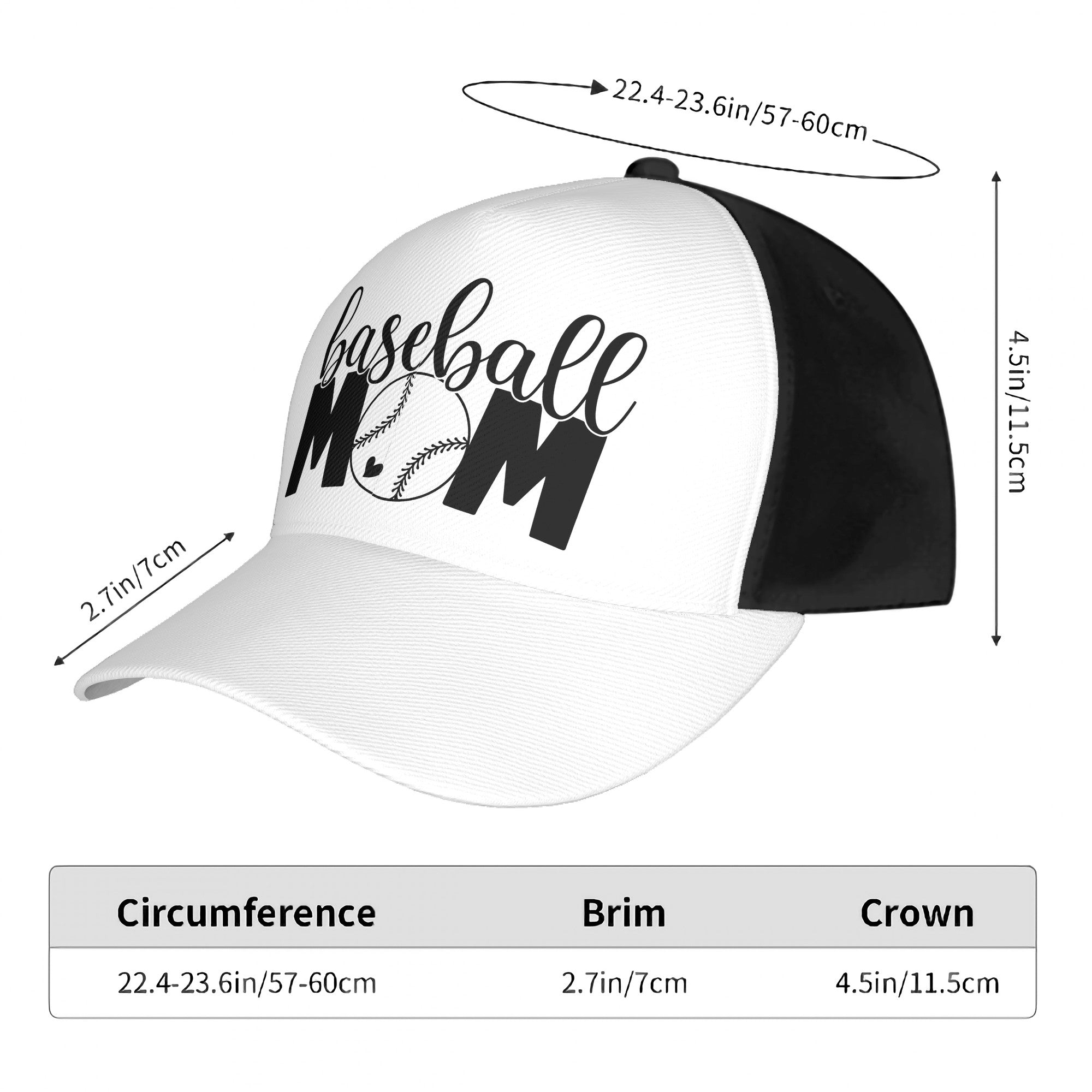 Baseball Mom Curved Brim Baseball Cap