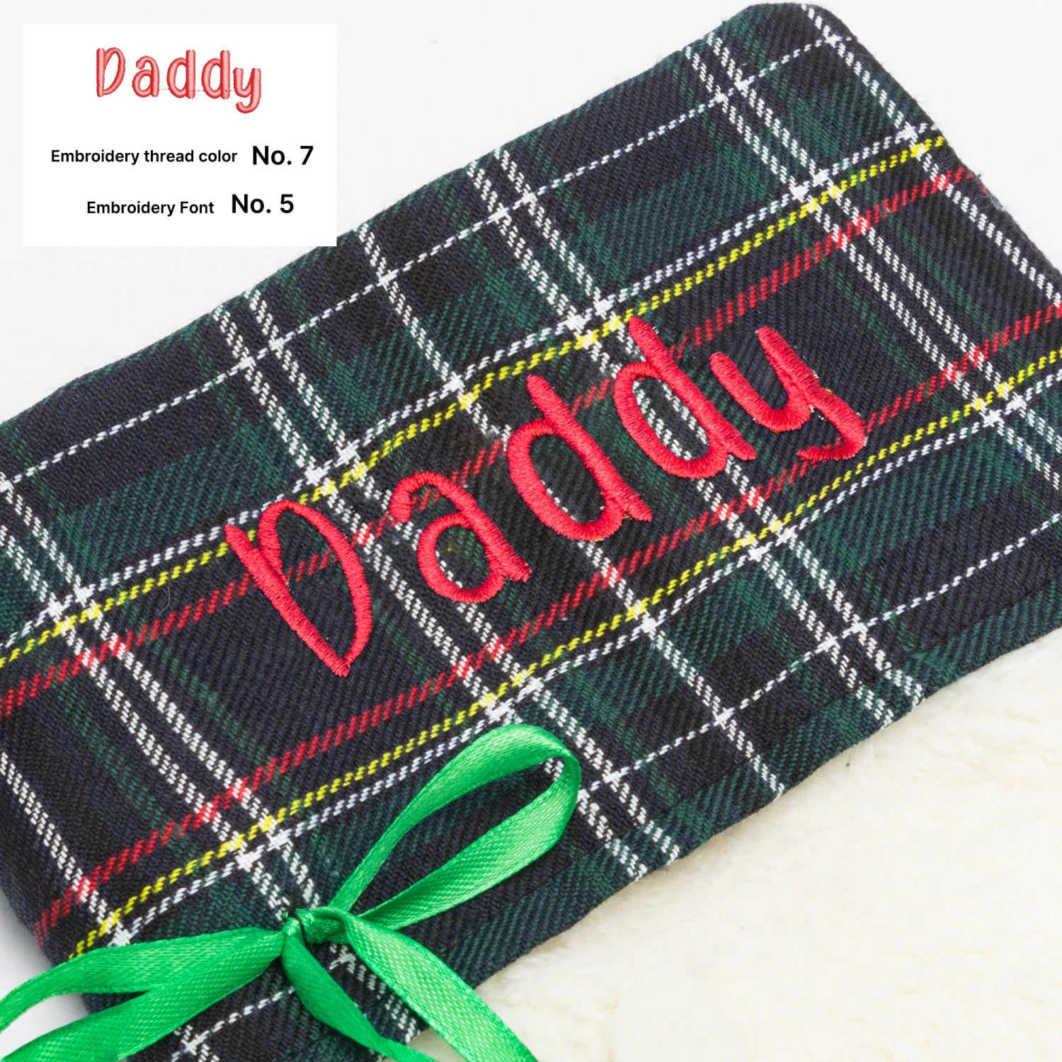 Custom Paw shaped Embroidered Christmas Stocking Custom Elite Apparel