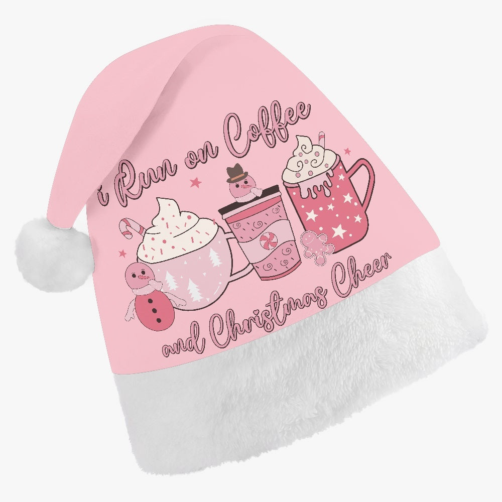 Coffee and Christmas Cheer Adult Santa Hat