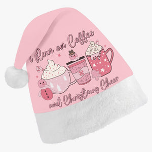 Coffee and Christmas Cheer Adult Santa Hat