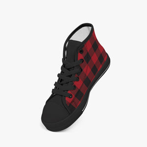 Kid’s High-Top Canvas Shoes-Black