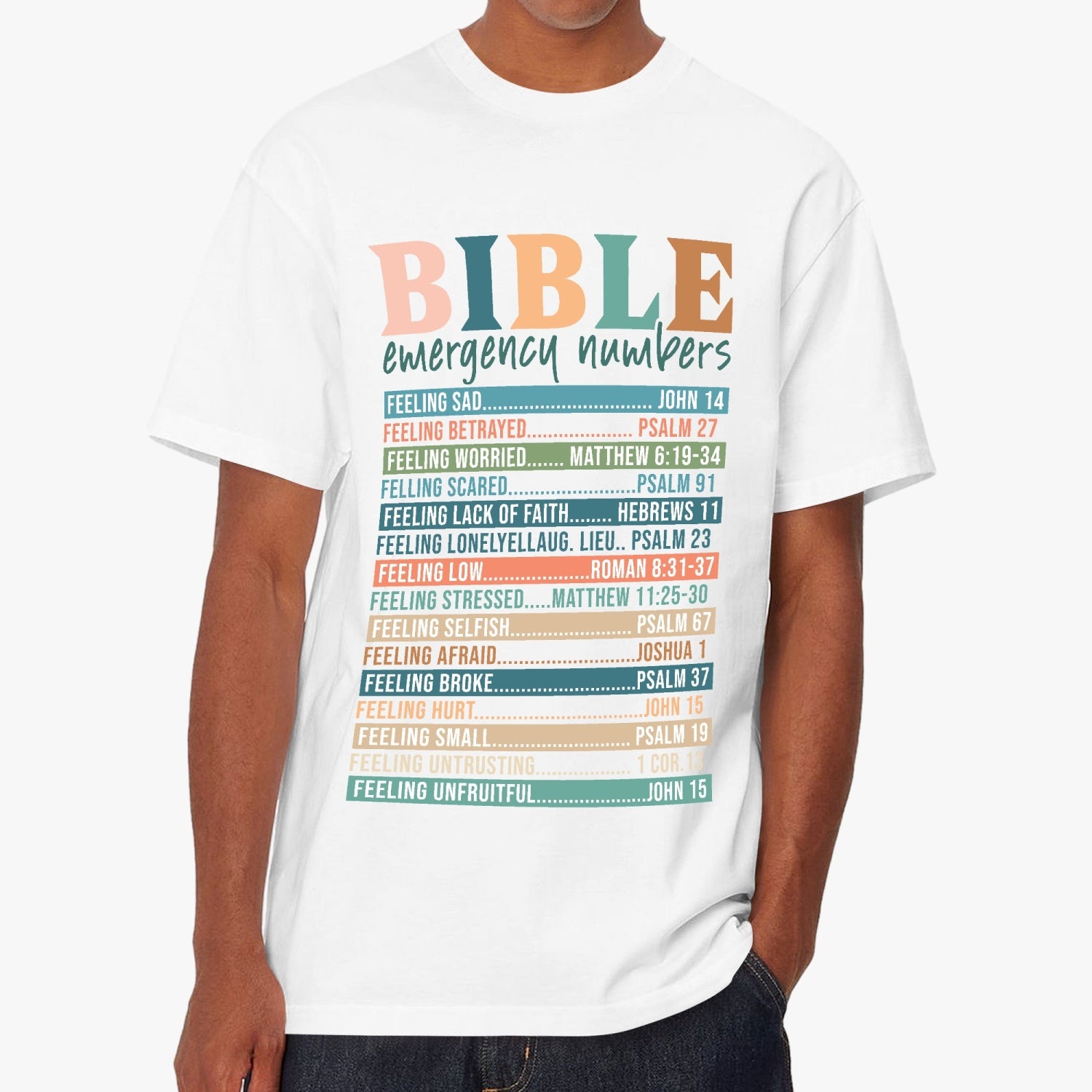 Bible Emergency Numbers T-shirt