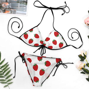 Plus Size Strawberry Bikini Swimsuit