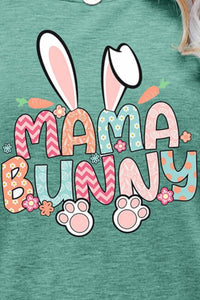 MAMA BUNNY Easter Graphic Short Sleeve Tee